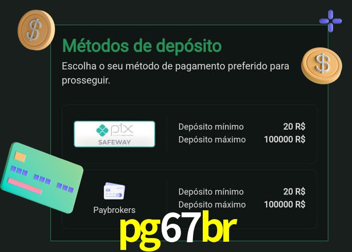 O cassino pg67br oferece uma grande variedade de métodos de pagamento